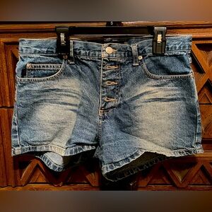 Jalate Brand Button Fly Jean Shorts, Mid-Rise, Size Junior 9/10